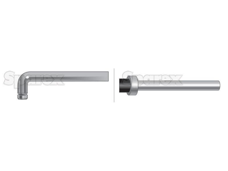 Hand Throttle Cable - Length: 1292mm, Outer cable length: 1055mm. for Case IH