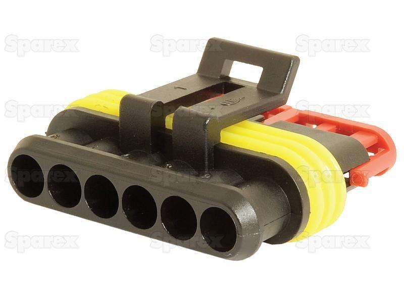 Superseal Block Connector - 6 Way - Male