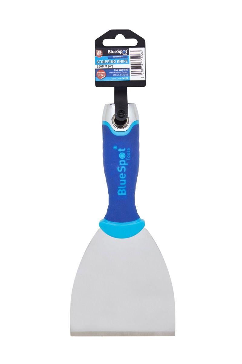 Blue Spot Tools 100mm Soft Grip Decorators Scraper