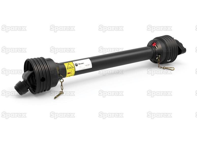 PTO Shaft - (Lz) Length: 1010mm, 1 3/8'' x 6 Spline Q.R. to 1 3/8'' x 6 Spline Shear Bolt Limiter