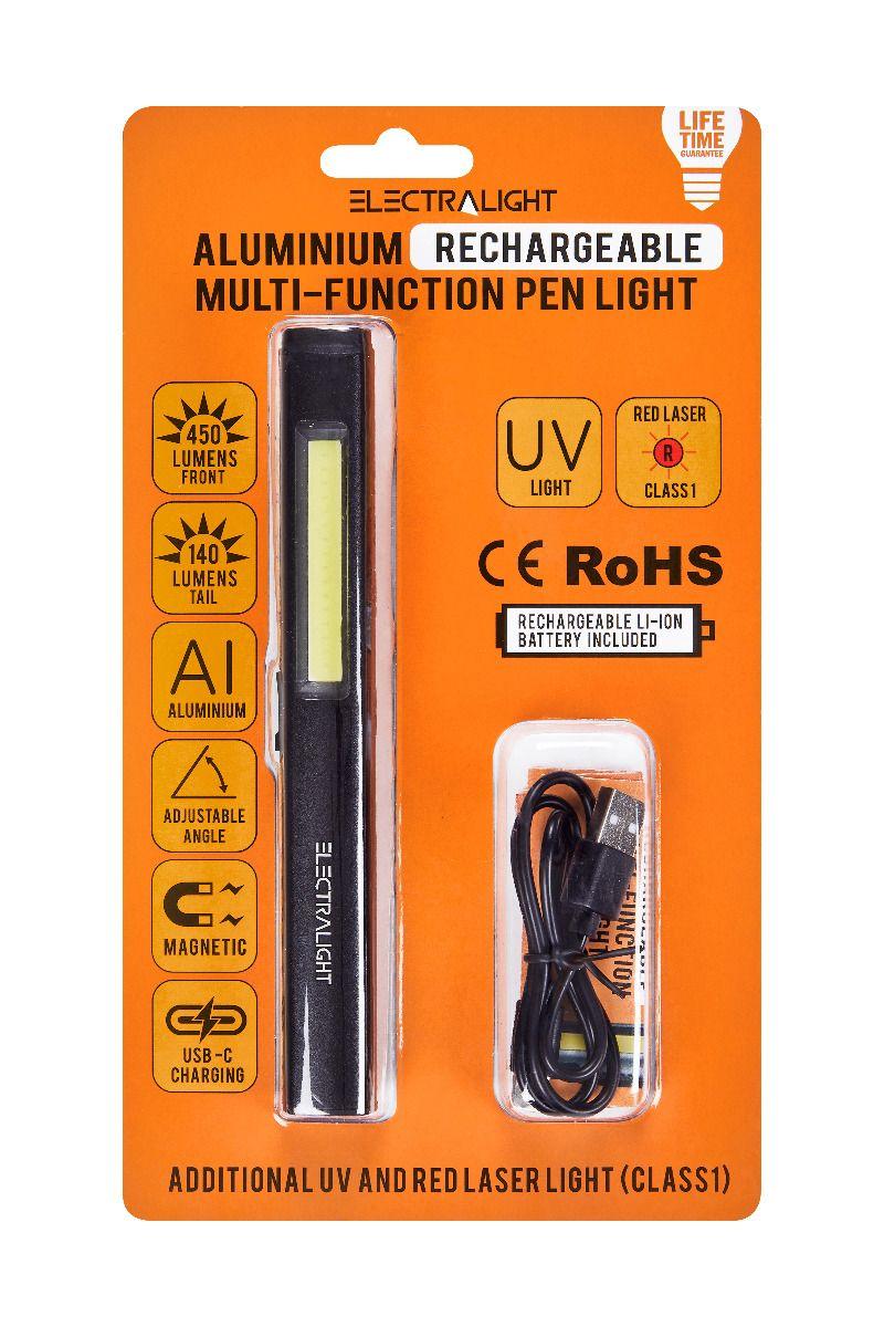 Electralight Aluminium Rechargeable Pen Light