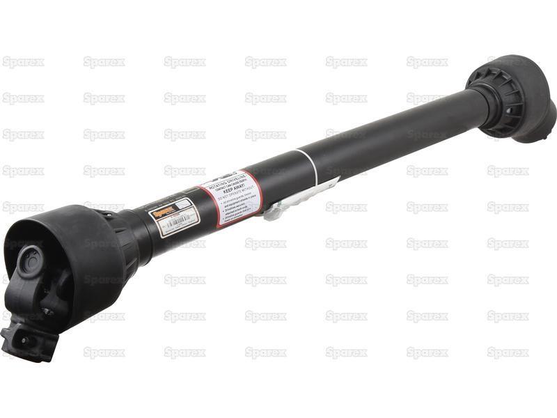 PTO Shaft - (Lz) Length: 1010mm, 1 3/8'' x 6 Spline Q.R. to 1 3/8'' x 6 Spline Overunning Clutch