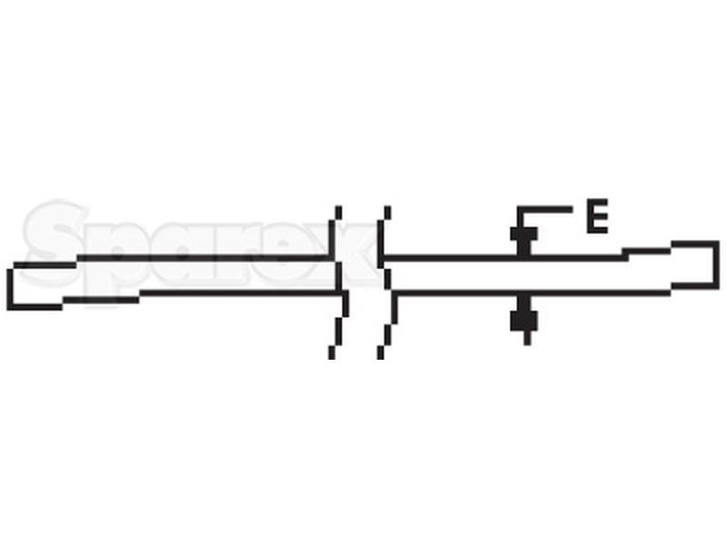 Rigid Stabiliser Bar - Hole Ã˜22mm -  Hole Ã˜22mm -  Length: 836mm for White Oliver SUPER 55