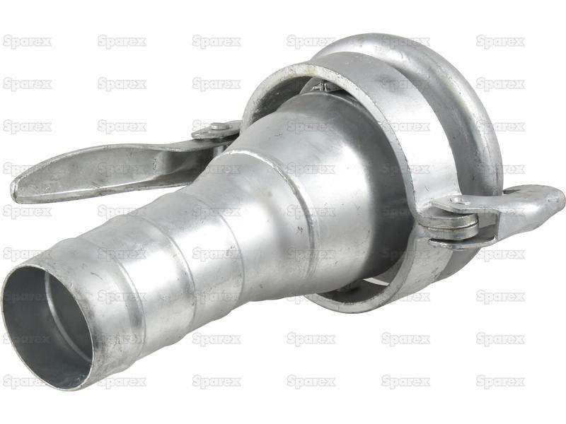 Coupling with hose end - Female 6'' (159mm) x4'' (102mm) (Galvanised)