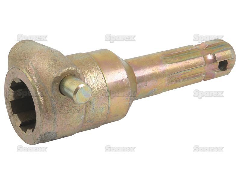 PTO Adaptor - Female spline 1 3/8'' - 6 x Male spline 1 1/8'' - 6 with Quick Release Pin.
