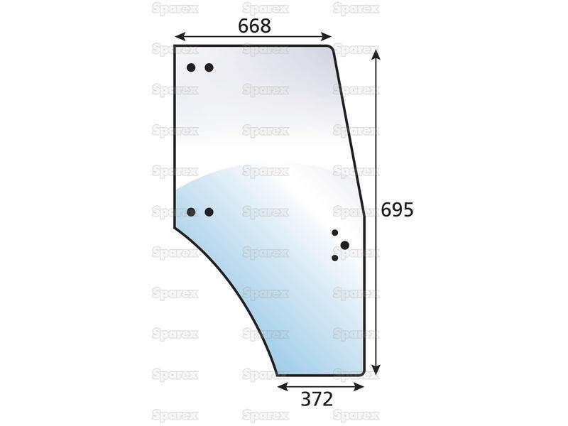 Door Glass RH for Same Explorer 85 (Explorer)