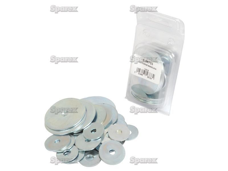 Metric Repair Washer, ID: 7 - 8mm, OD: 25.4 - 50.8mm, Din 7973), (Agripak 30 pcs.)