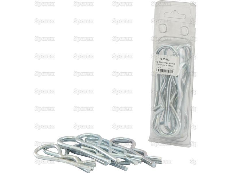 Grip Clip - Single Wound, Clip Ø5mm x 105mm