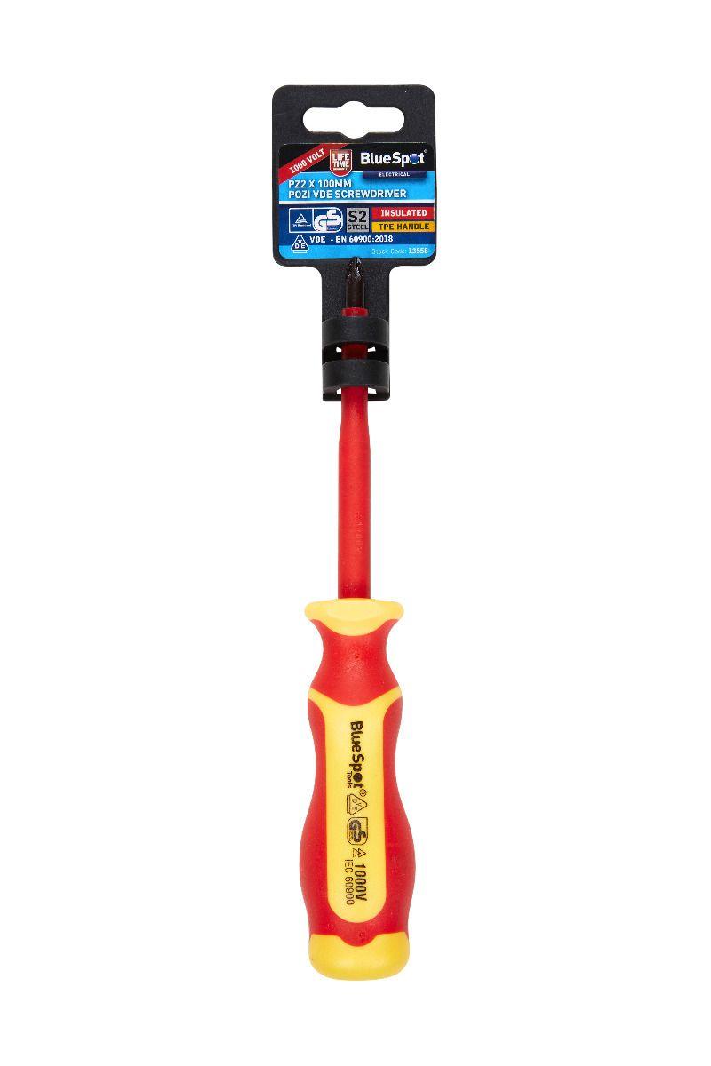 Blue Spot Tools PZ2 X 100mm VDE Screwdriver