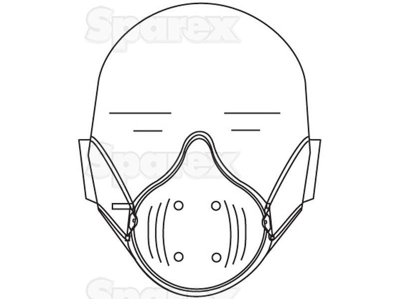 Disposable Dust Mask Sparex Agripak: 10 pcs.)