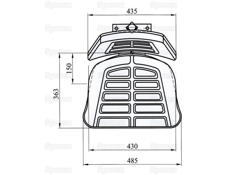 Sparex Seat Assembly