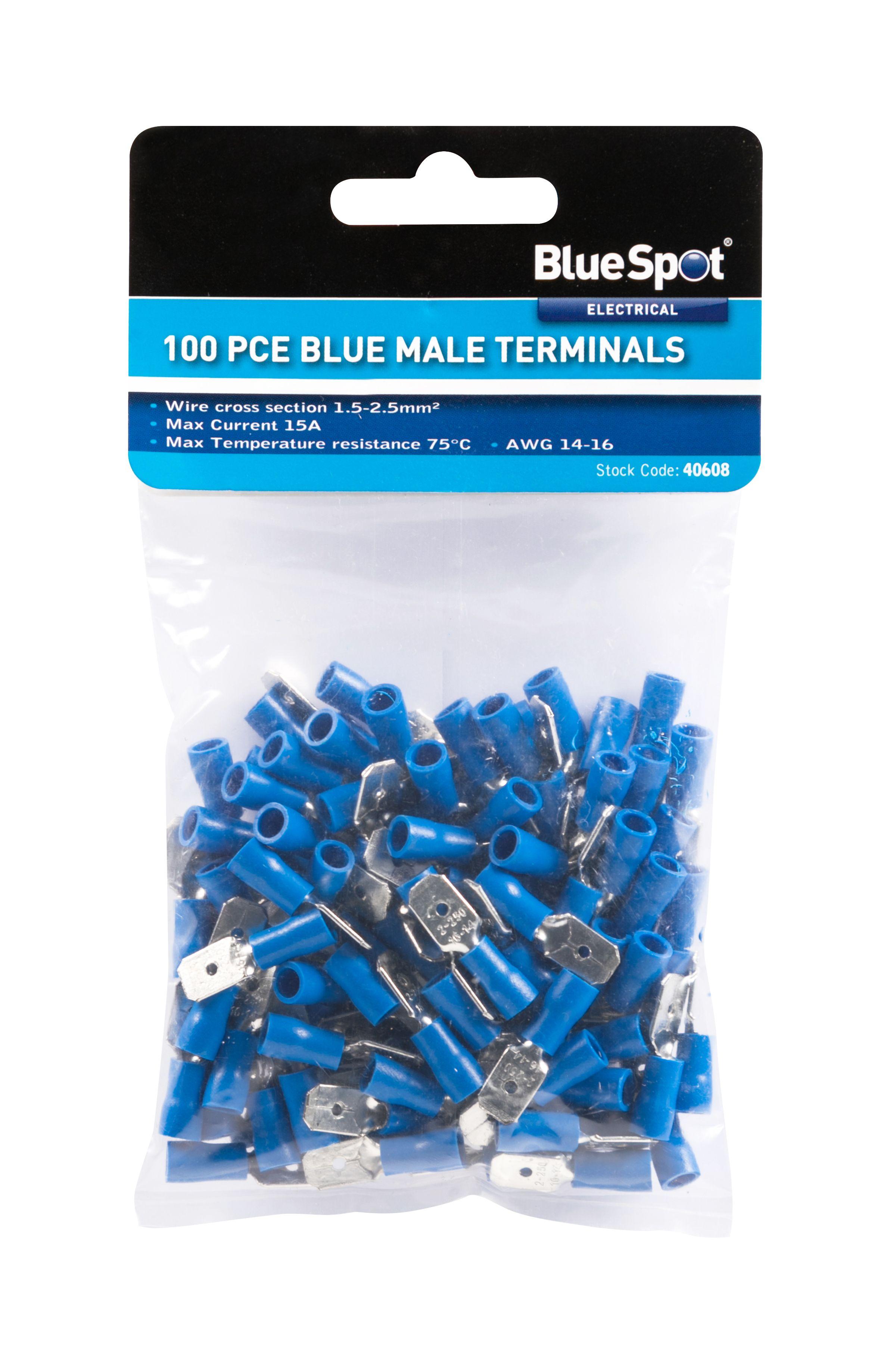 Blue Spot Tools 100 PCE Male Terminals