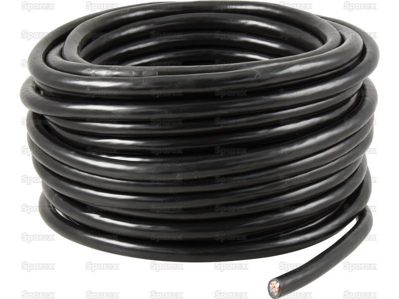 Electrical Cable - 13 Core, 1.5mm°² Cable, Black (Length: 25M), ()