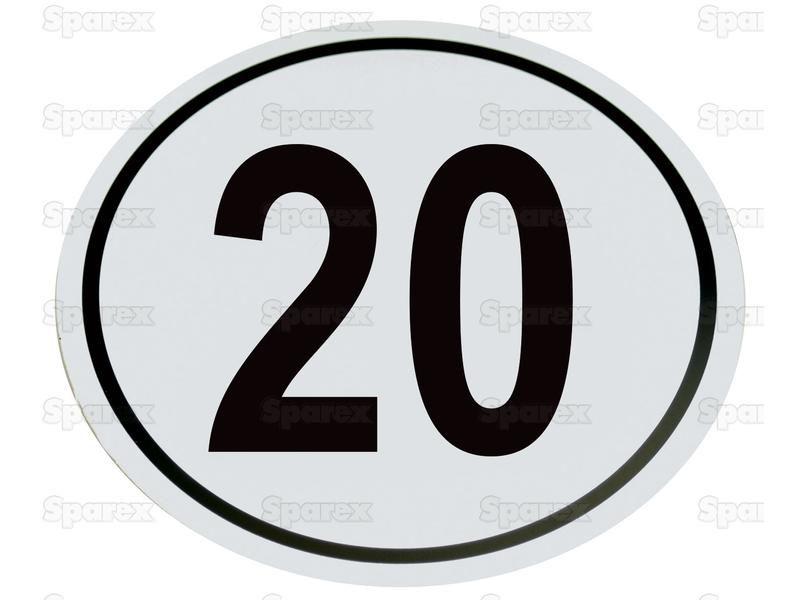 Speed Limit Sign 20KM/H