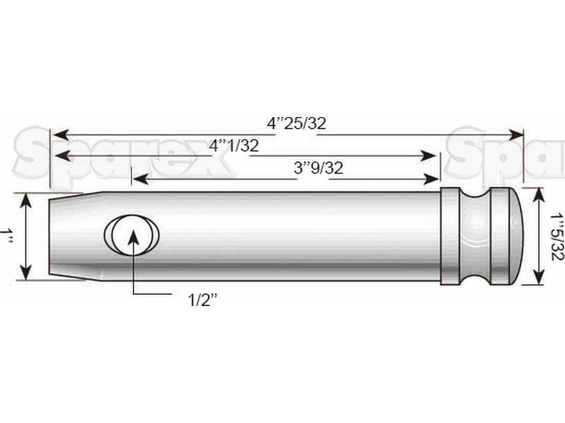 Top link pin 25x83mm Cat. 2 for White Oliver VARIOUS