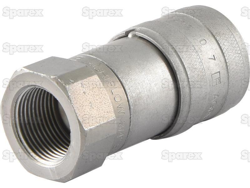 Sparex Flat Faced Coupling Female 3/8'' Body x 1/2'' BSP Female Thread