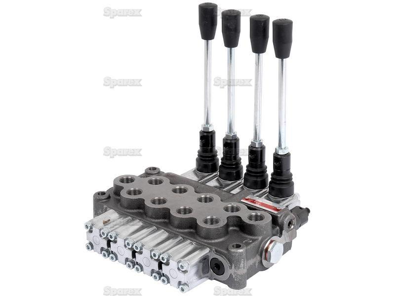 Hydraulic Monoblock Valve3/8''BSP Ports 4 Banks Double/Double/Double/Double acting Spring centered