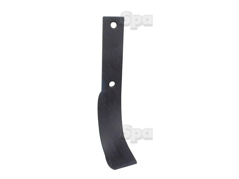 Rotavator Blade Curved RH 40x8mm Height: 265mm. Hole centres: 115mm. Hole Ø: 11.5mm. Replacement for Dowdeswell, Howard for Howard ROTACADETHR
