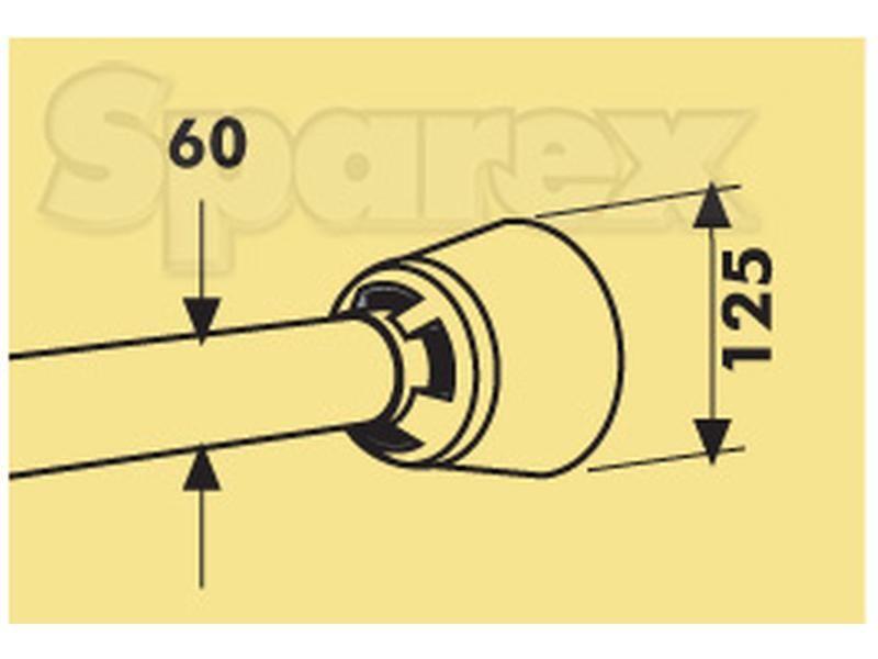 PTO Guard, (Lz) Length: 660mm, Size: Small.