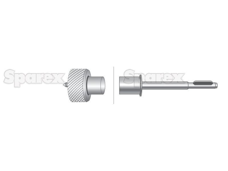 Drive Cable - Length: 843mm, Outer cable length: 781mm. for John Deere 3130 (30 Series)