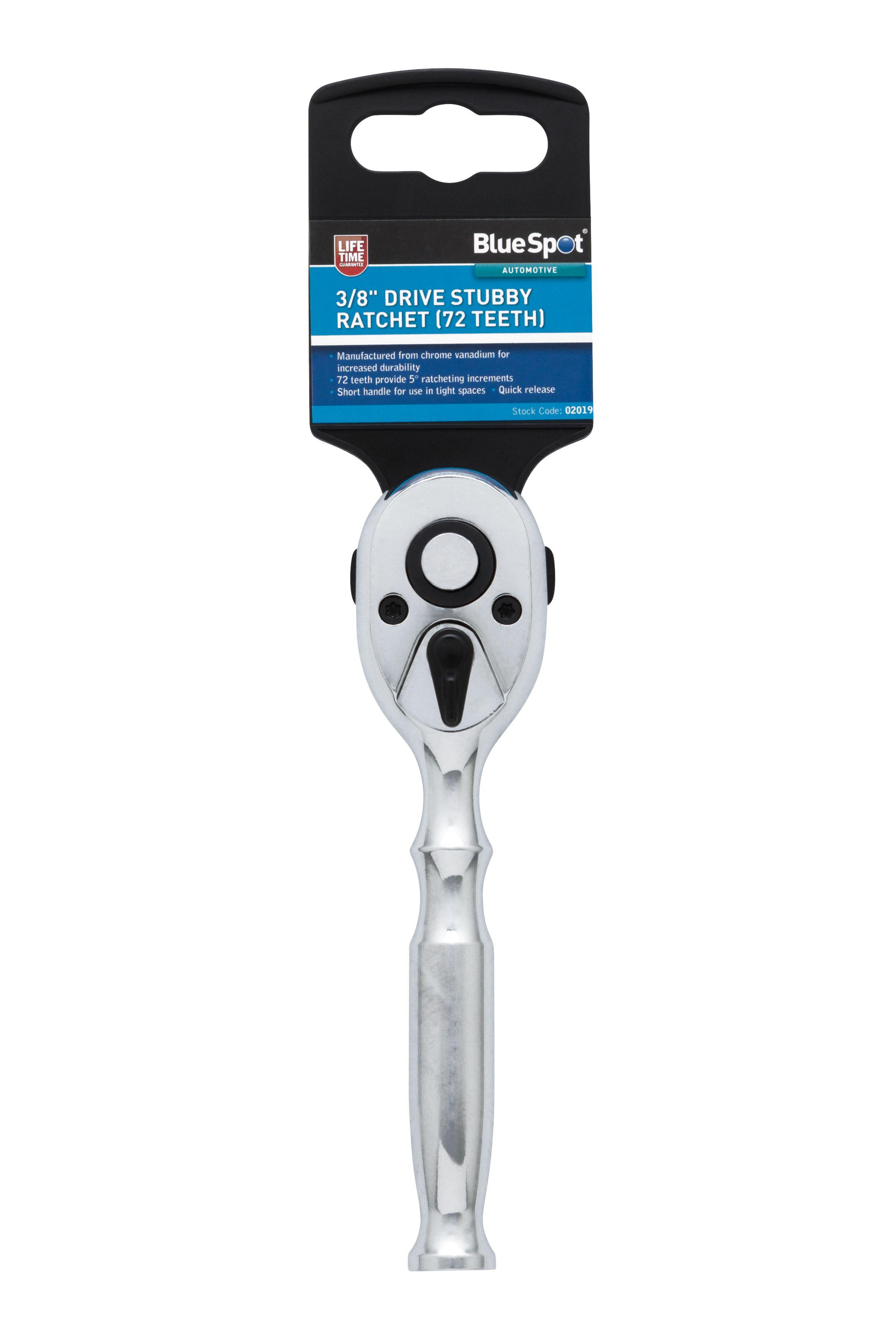 Blue Spot Tools 3/8" Stubby Ratchet (100 Teeth)