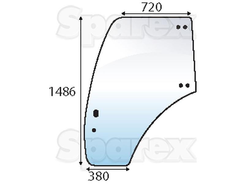 Door Glass LH for Same Diamond 260 (Diamond)