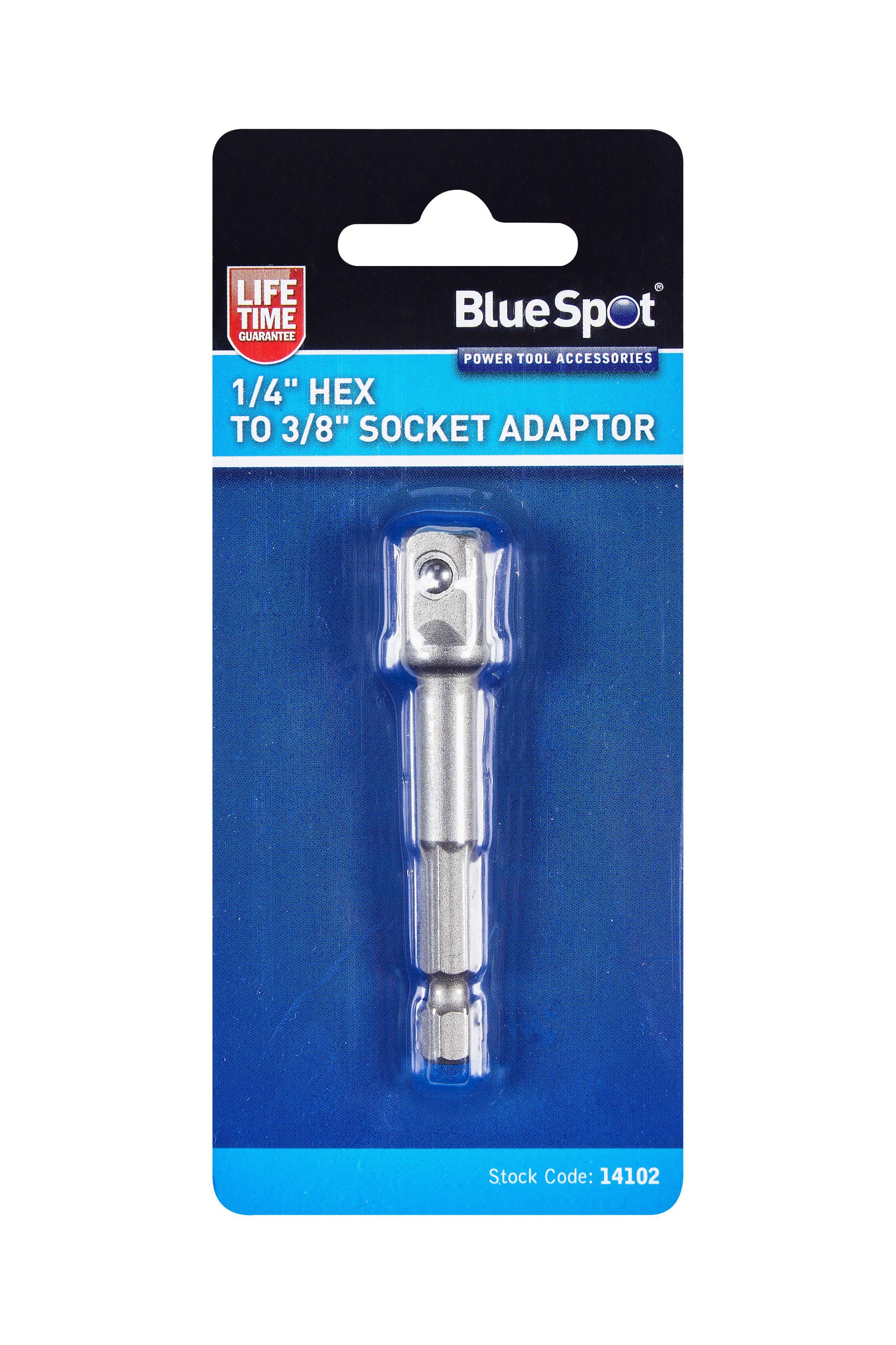 Blue Spot Tools 1/4" Hex to 3/8" Socket Adaptor