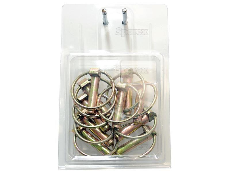 Round Linch Pin, Pin Ø10.5mm x 44.5mm (10 pcs. Agripak)