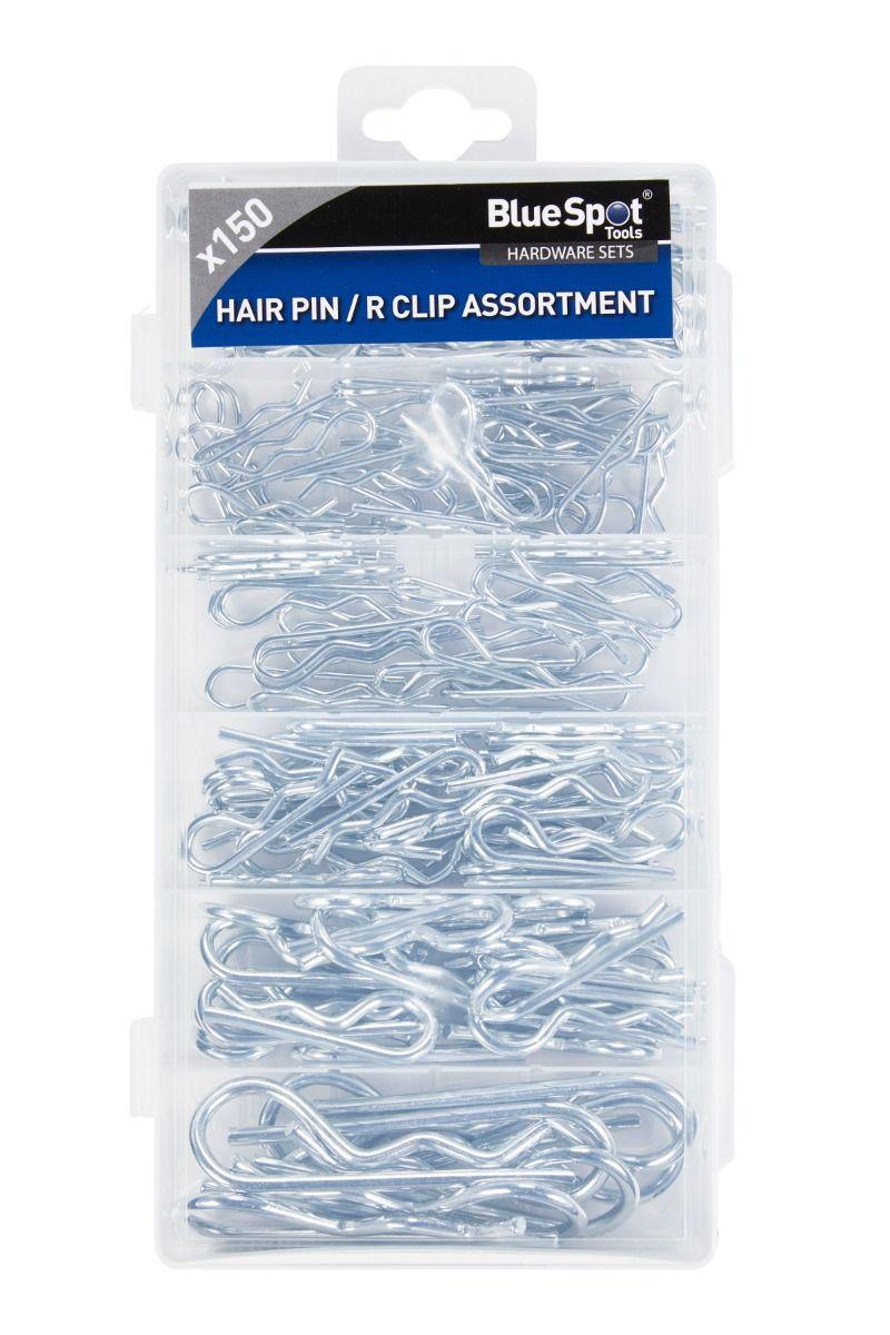 Blue Spot Tools 150 PCE Assorted Hair Pin And R Clip Set