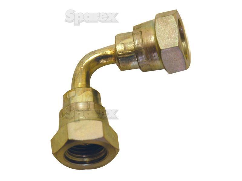 Hydraulic Adaptor 1/4''BSP female - 1/4''BSP 90swept female