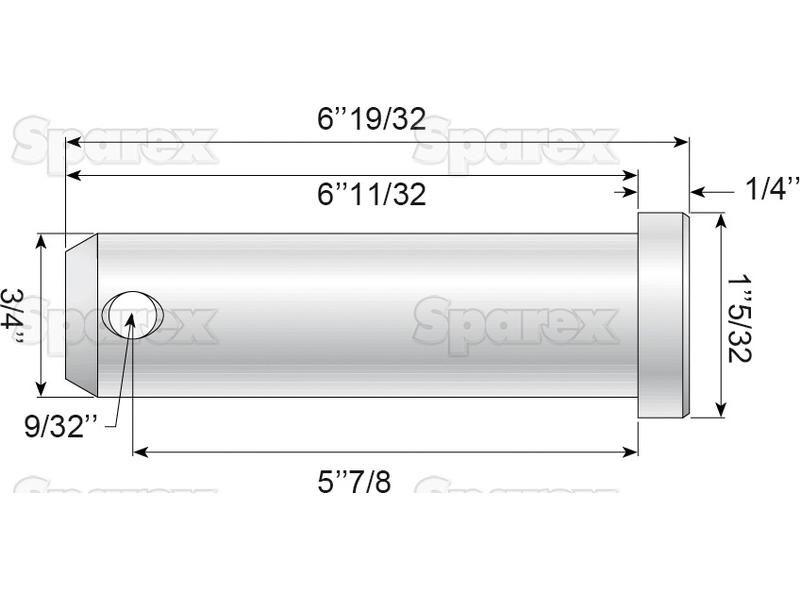 Loader pin 19x149mm Cat.1