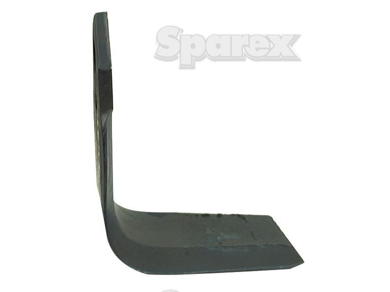 Rotavator Blade Square RH 80x9mm Height: 175mm. Hole centres: 51mm. Hole Ø: 16.5mm. Replacement for Dowdeswell, Howard for Howard HR40SUPER