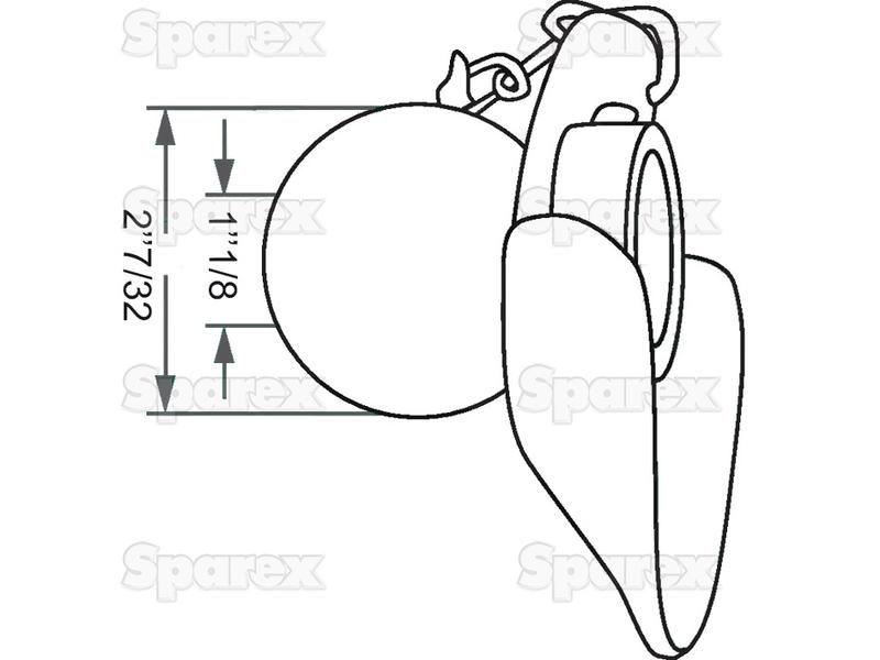 Heavy Duty Lower Link Ball, Guide Cone and Linch Pin (Cat. 2/2)