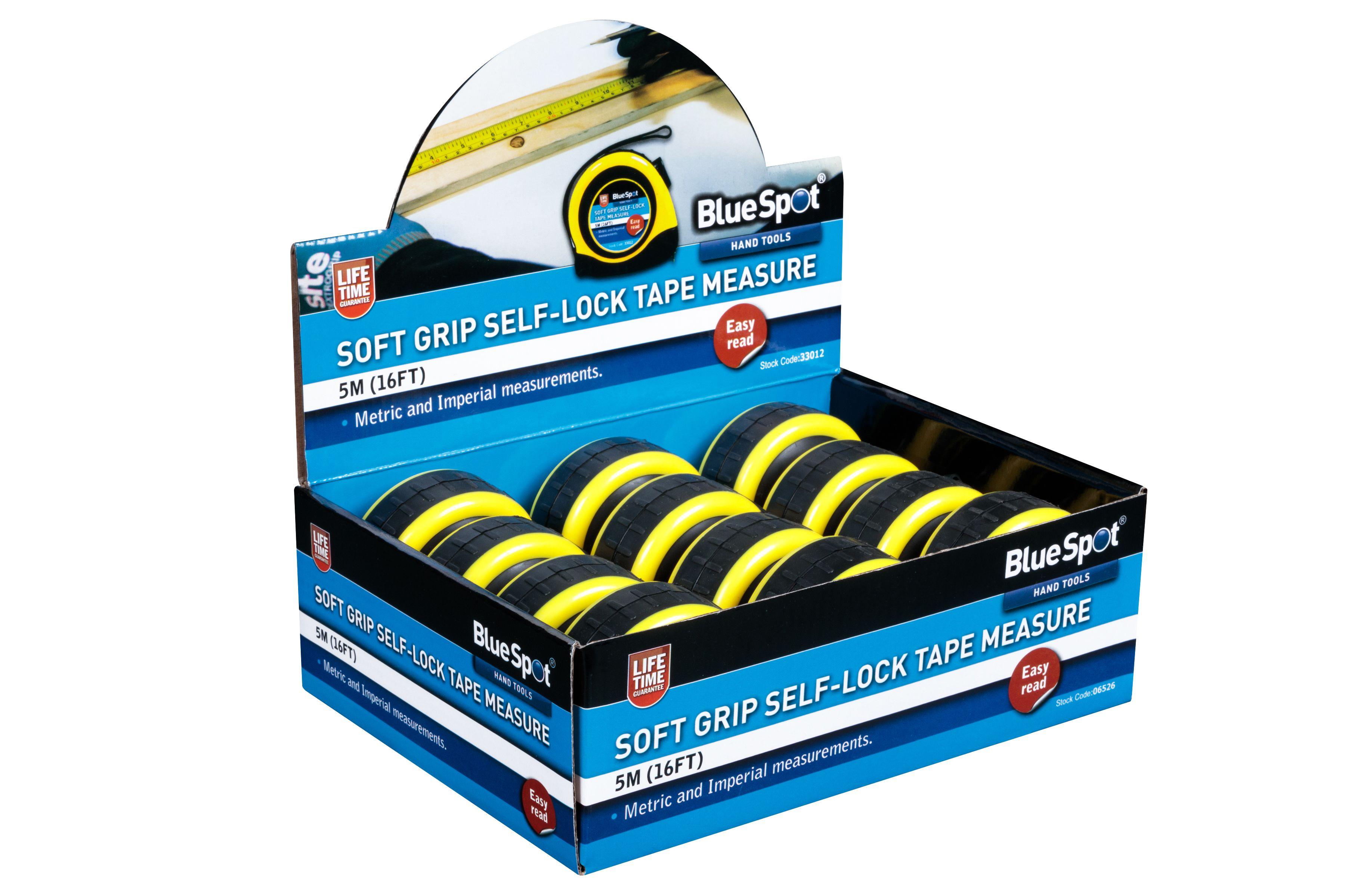 Blue Spot Tools 5m Soft Grip Auto-Lock Tape Measure