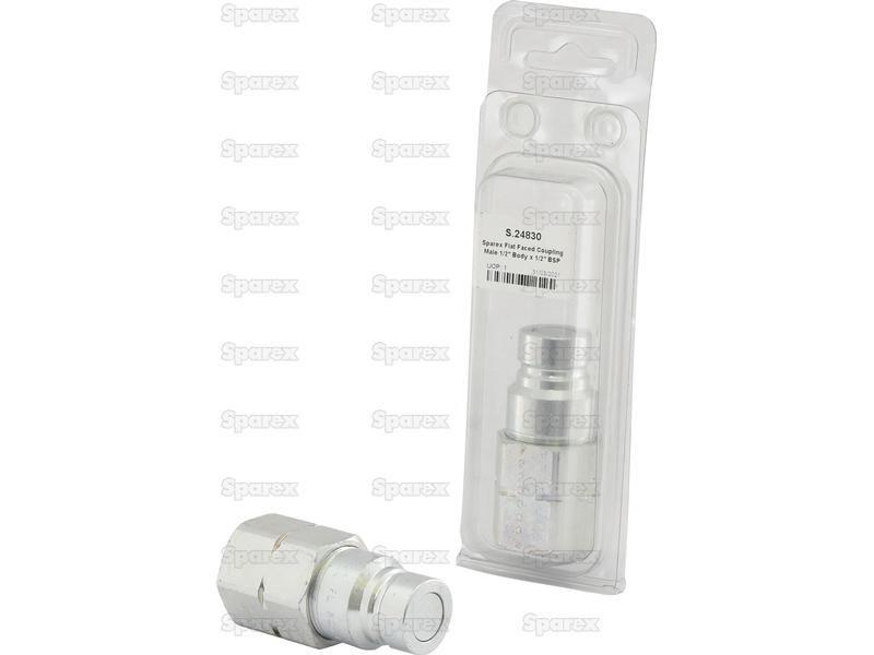 Sparex Flat Faced Coupling Male 1/2'' Body x 1/2'' BSP Female Thread (Agripak 1pc.)