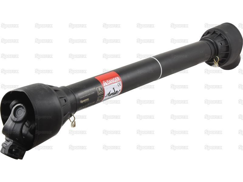 PTO Shaft - (Lz) Length: 1210mm, 1 3/8'' x 6 Spline Q.R. to 1 3/8'' x 6 Spline Overunning Clutch