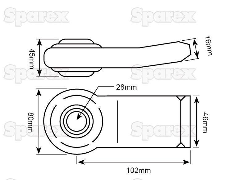 Lower Link Weld On Ball End (Cat. 2)