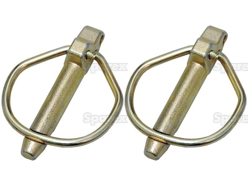 Rubig Safety Linch Pin, Pin Ø9.5mm x 46mm (2 pcs. Agripak)
