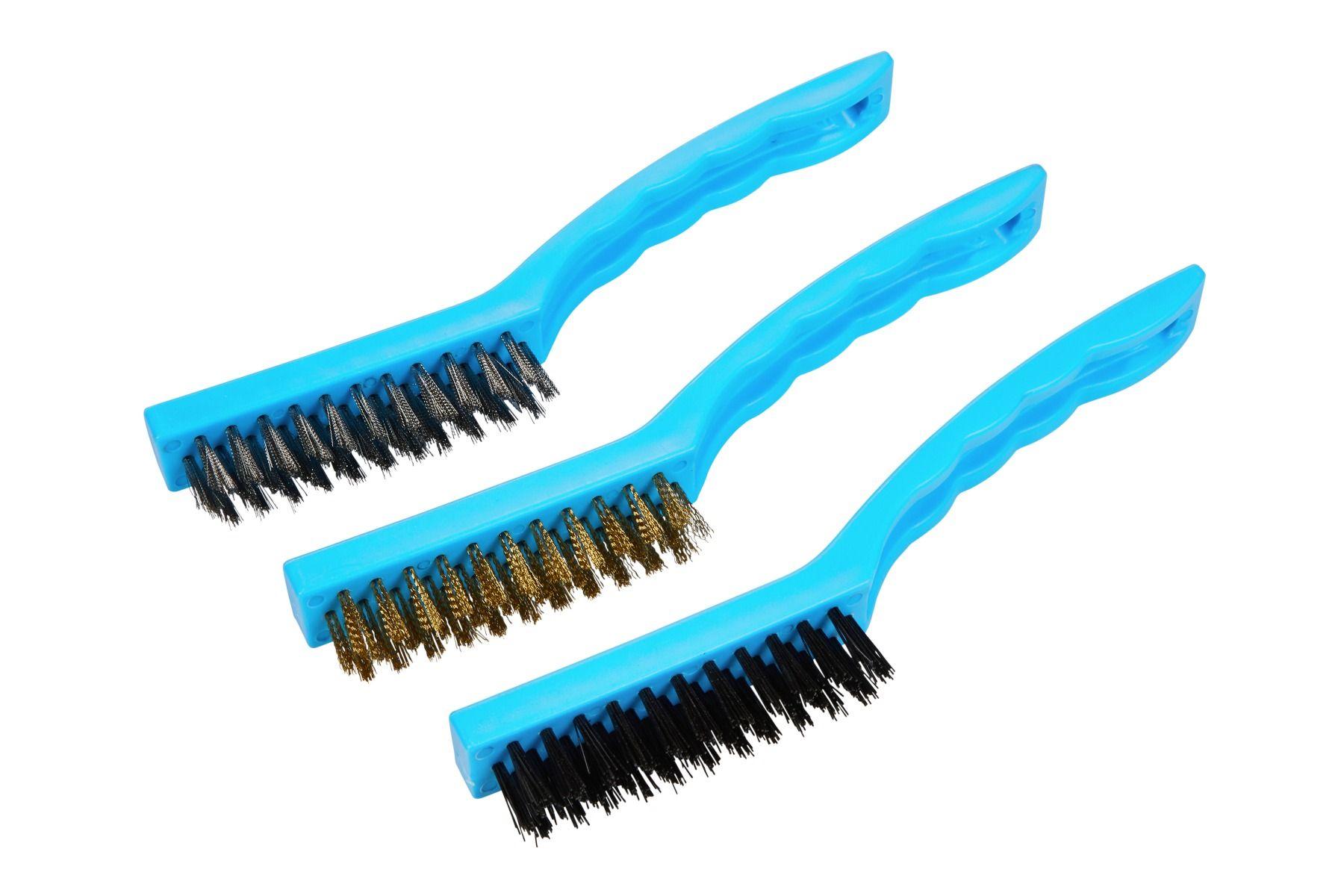 Blue Spot Tools 9" 3 PCE Wire Brush Set