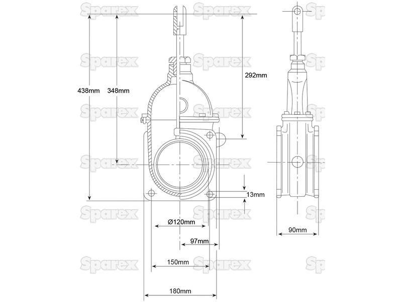 Gate valve - Double flanged 5''