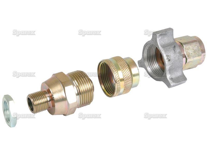 Dowty type Coupling 1/2" BSP male |Case/IH, Massey Ferguson
