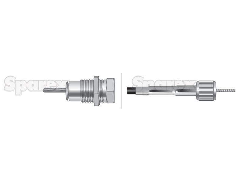 Drive Cable - Length: 600mm, Outer cable length: 560mm. for John Deere 930 (30 Series)
