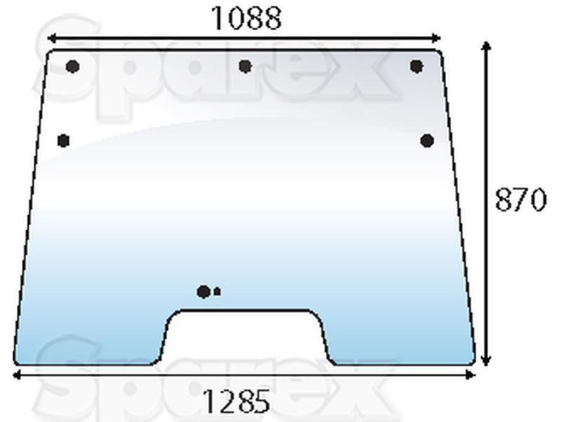 Windscreen for Deutz-Fahr (0438 3606, 04383606)