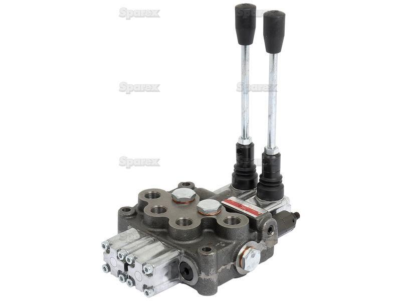 Hydraulic Monoblock Valve3/8''BSP Ports 2 Banks Single/Single acting Spring centered