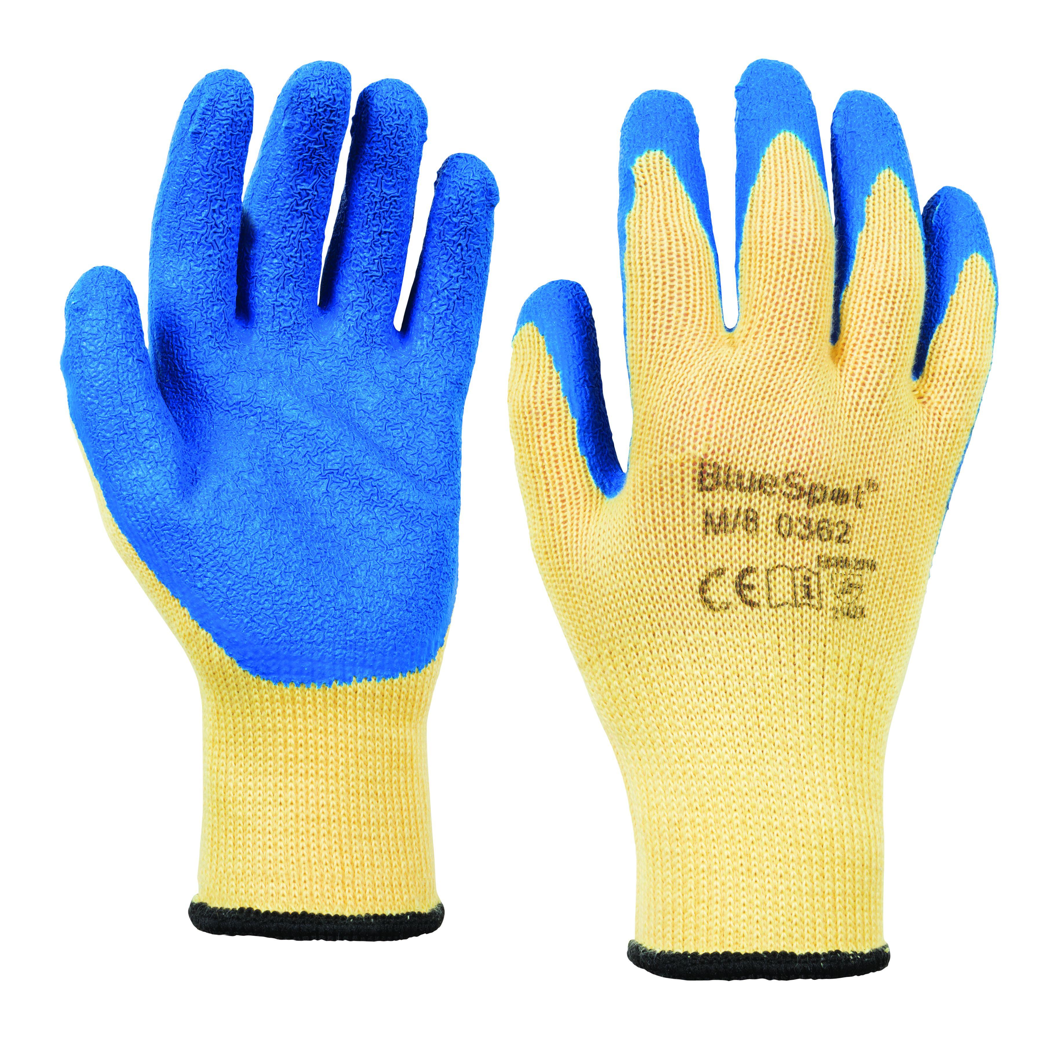Blue Spot Tools Latex Grip Gloves (Medium)