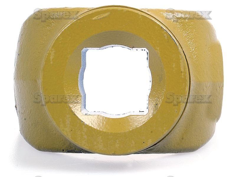 PTO Tube Yoke (U/J Size: 1 17/32'' x 4 5/16'') Profile: Square, Size: 1 5/16'', Ref: .