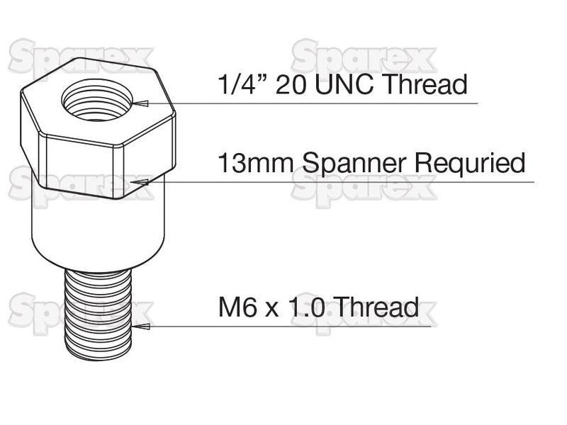 ROKK mini - 1/4-20'' Female Thread Adapter