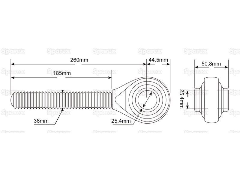Top Link - Ball End (Cat.2)