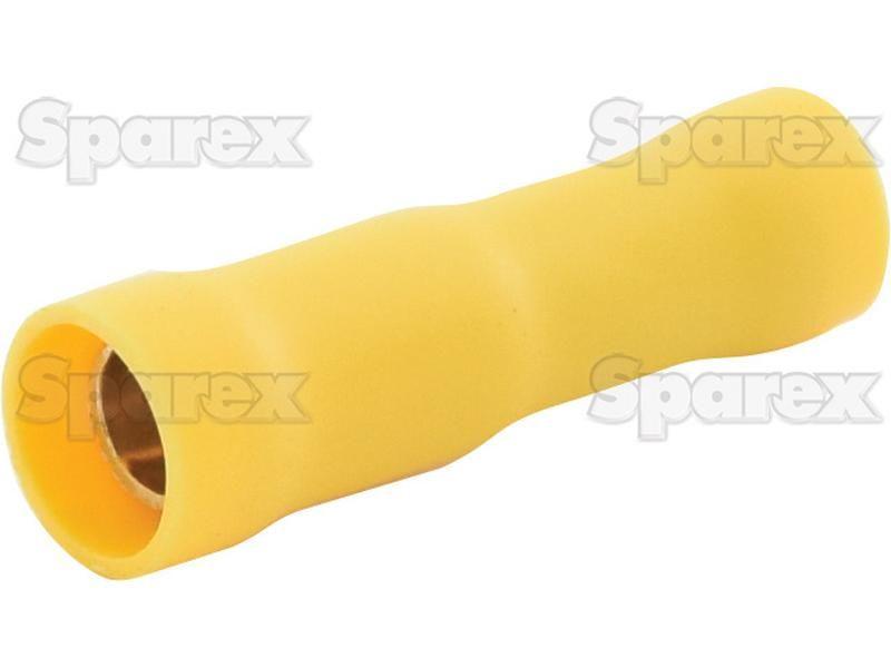 Pre Insulated Bullet Terminal, Double Grip - Female, 5.0mm, Yellow (4.0 - 6.0mm)
