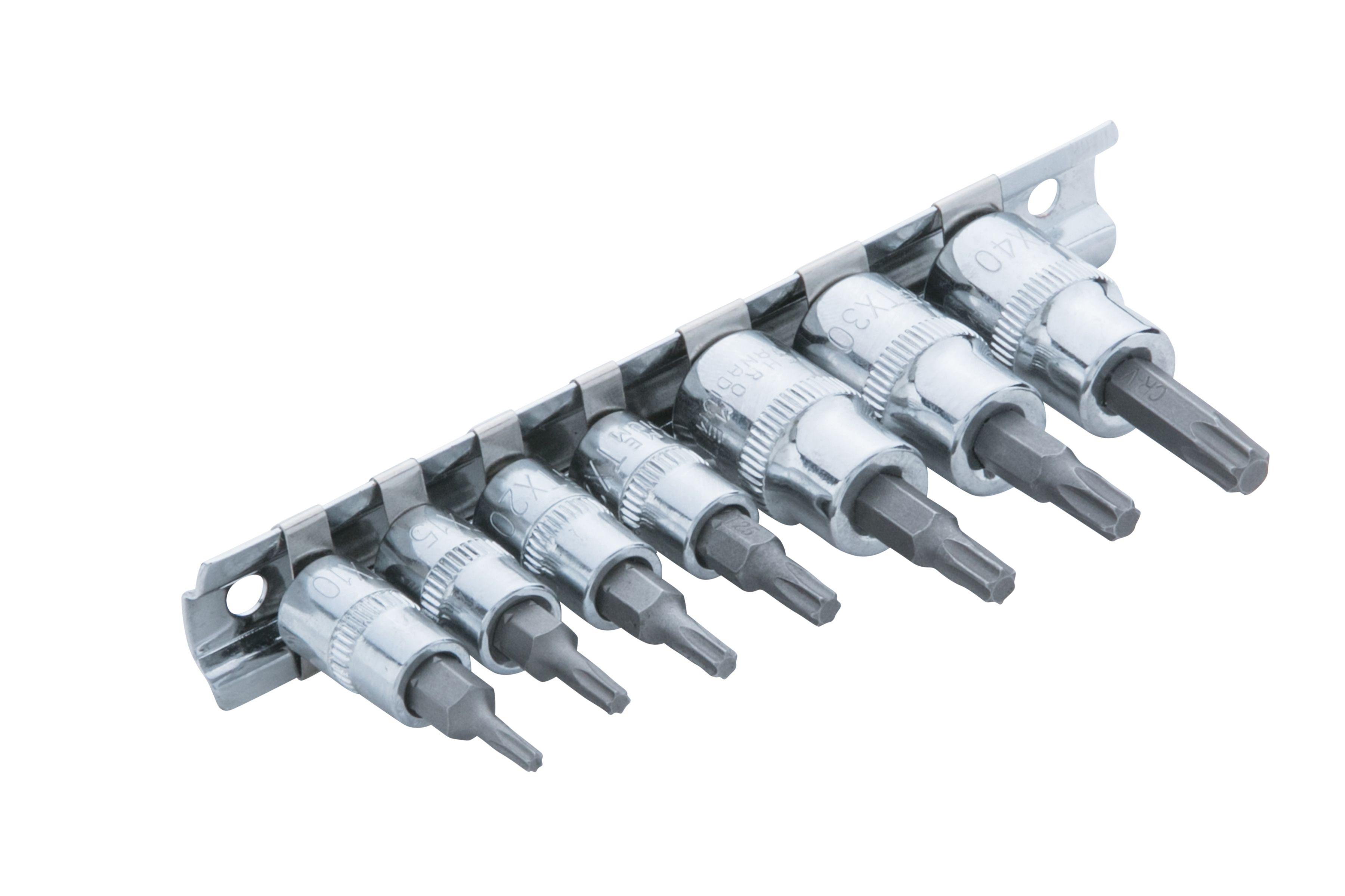 Blue Spot Tools 7 PCE 1/4" (T10-T25) & 3/8" Torx Socket Set (T27-T40)